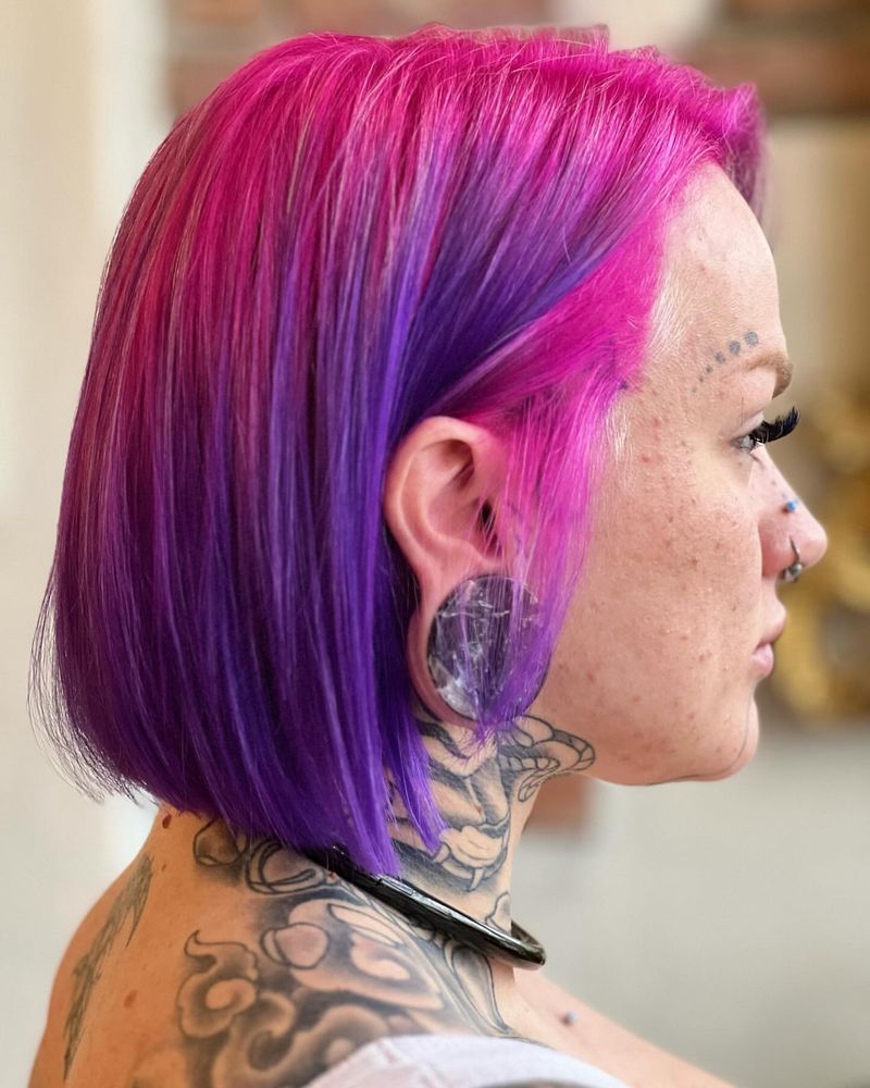 Lavendel en Roze Bob