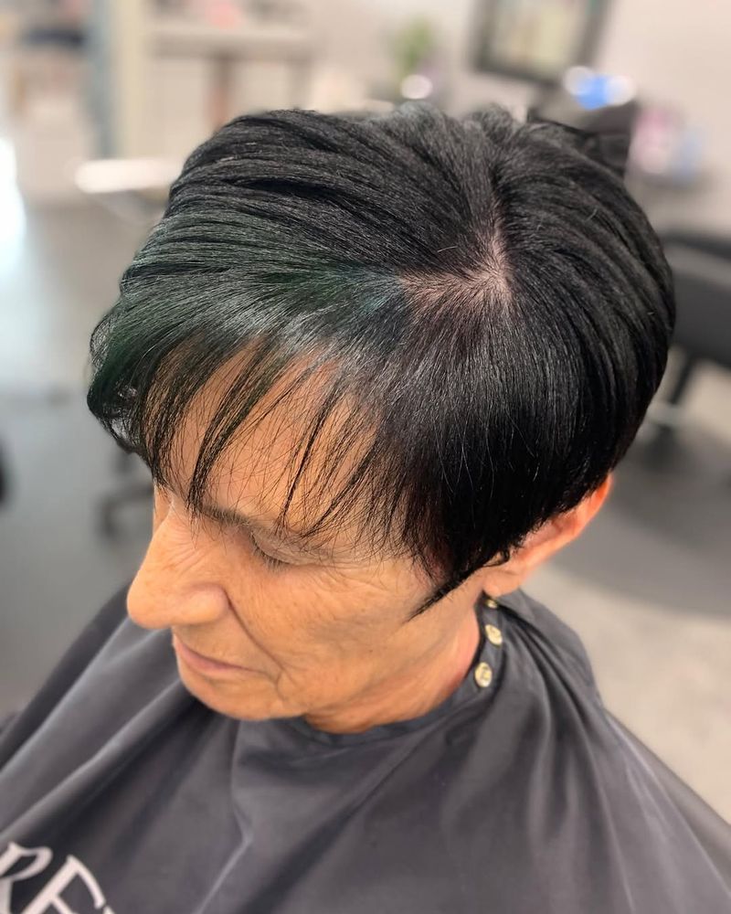 Sleek Pixie with Deep Part