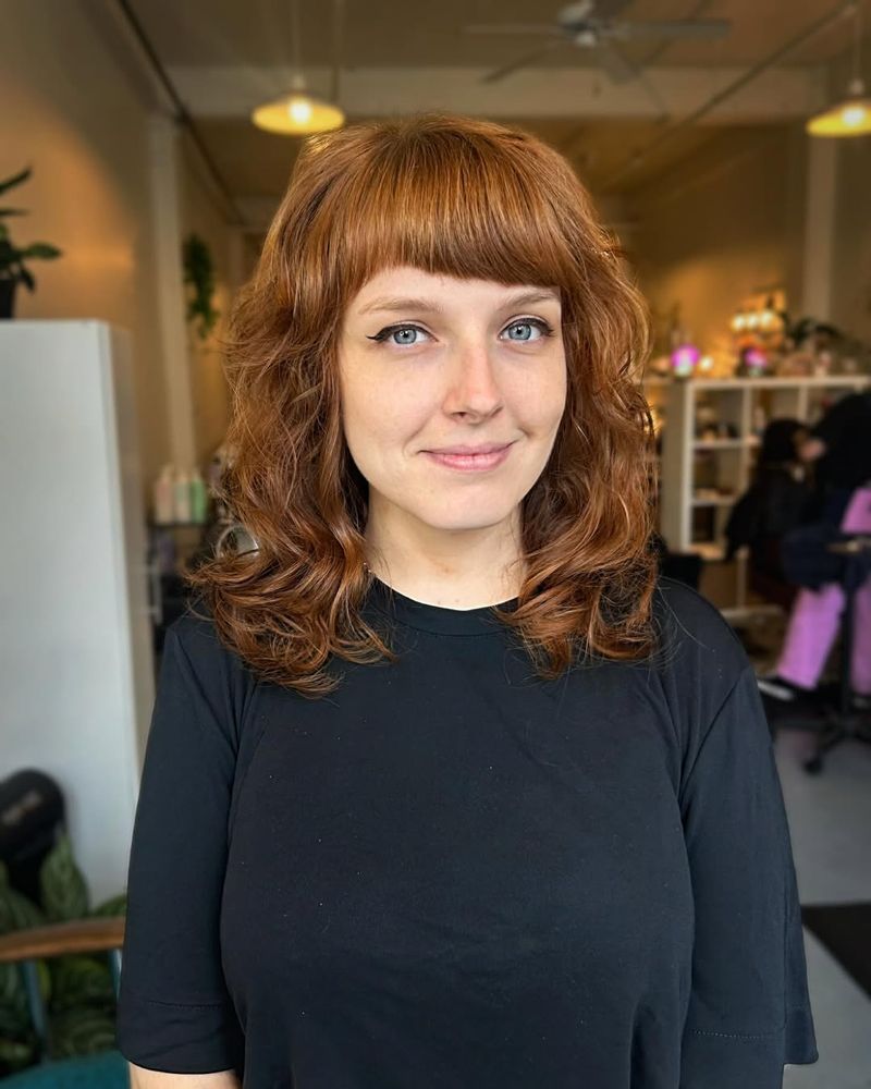 Modern Waves with Asymmetrical Bangs