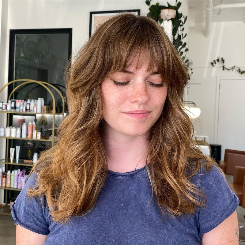 Subtle Waves with Soft Bangs