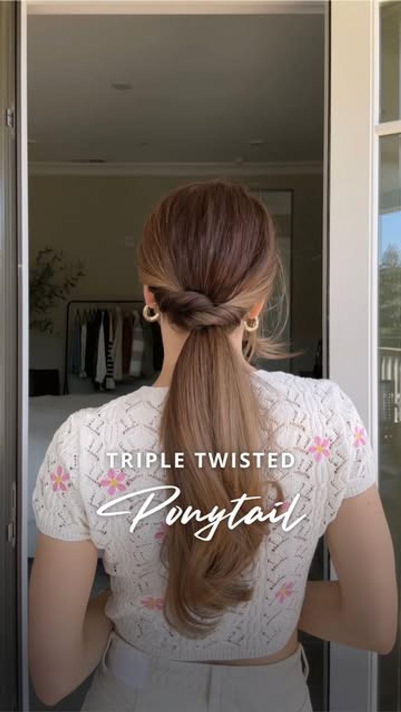 Twisted Low Ponytail