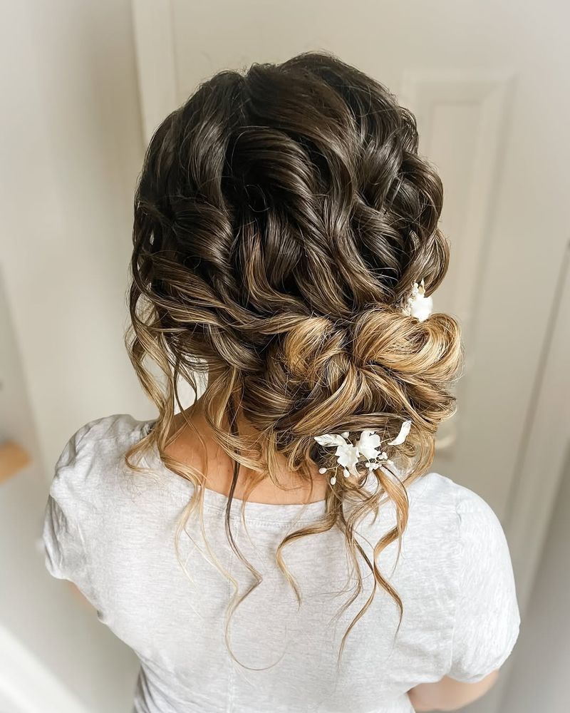 Updo floreale