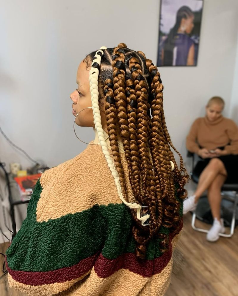 Jumbo Braids with Yarn