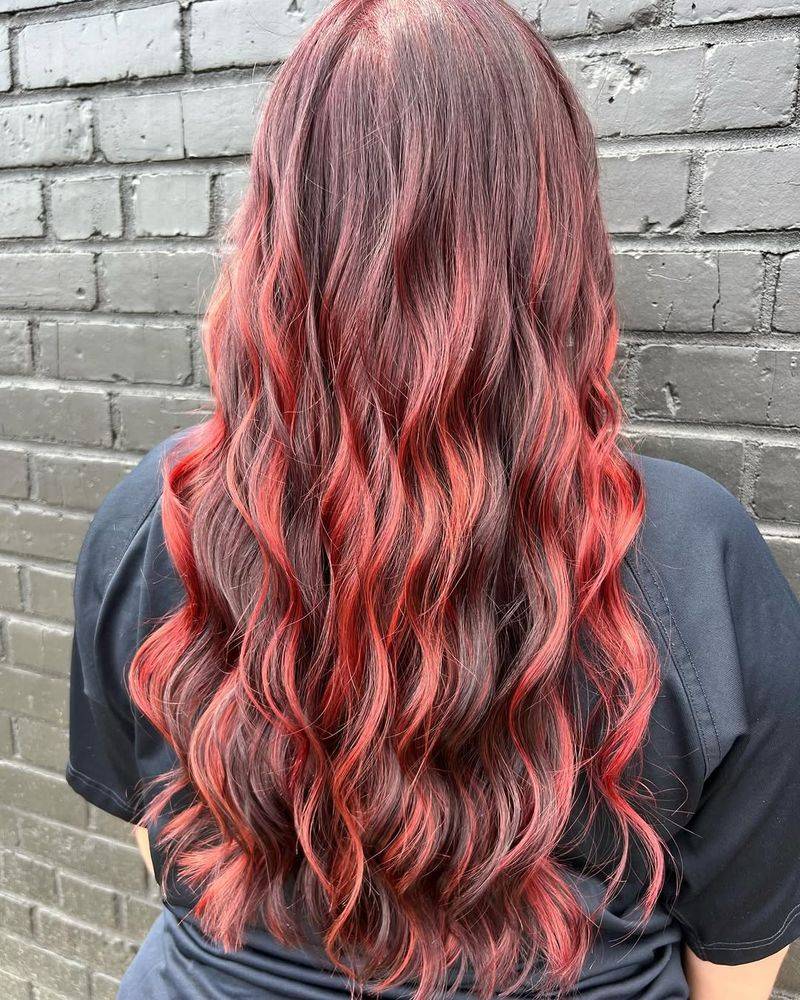 Brick Red Ombre