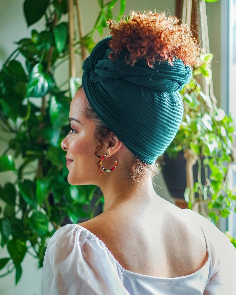 Curly Bun with Headband