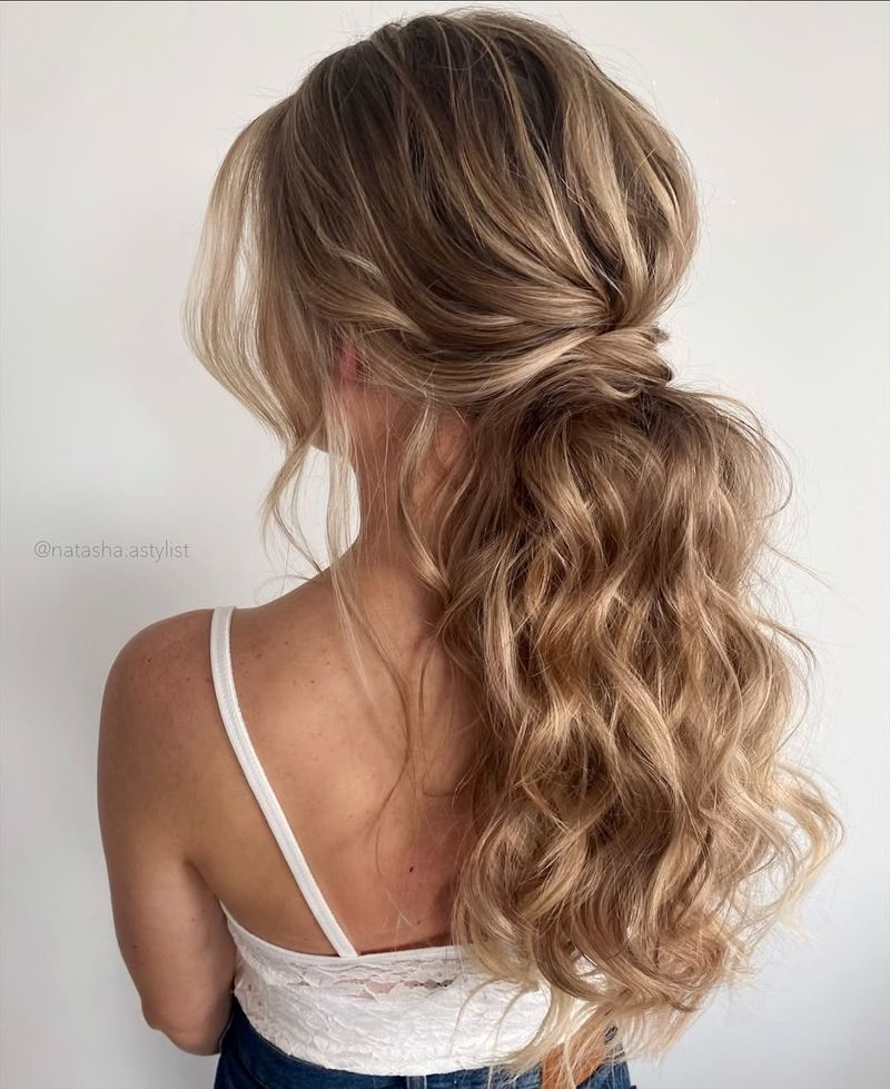 Textured Low Ponytail