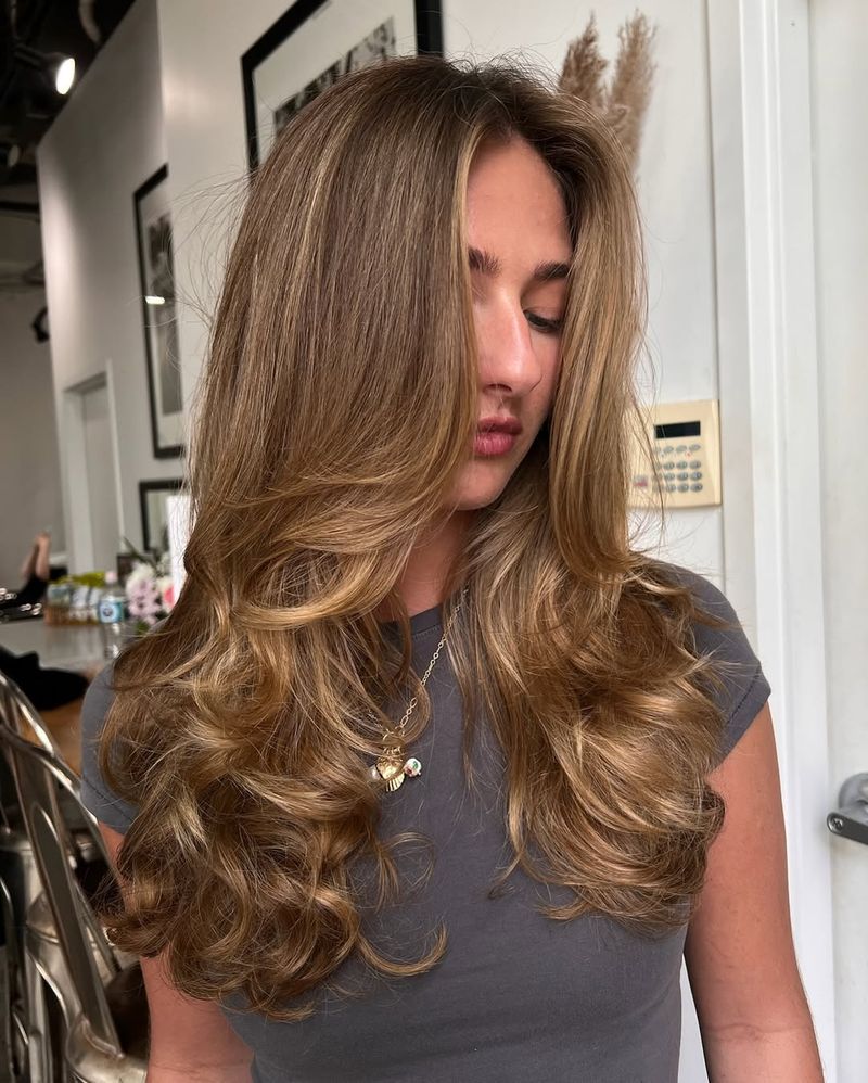 Layered Texture and Shine Blowout