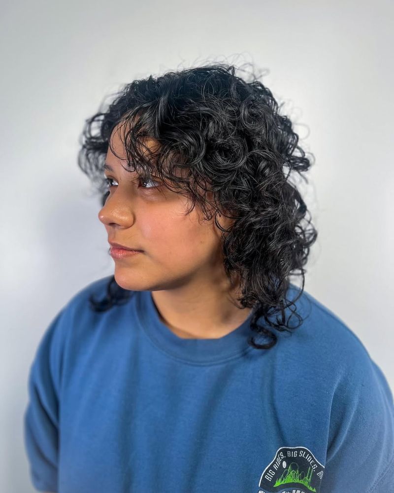 Layered Shag with Soft Curls