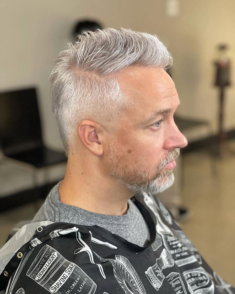 Silver Fox Fade