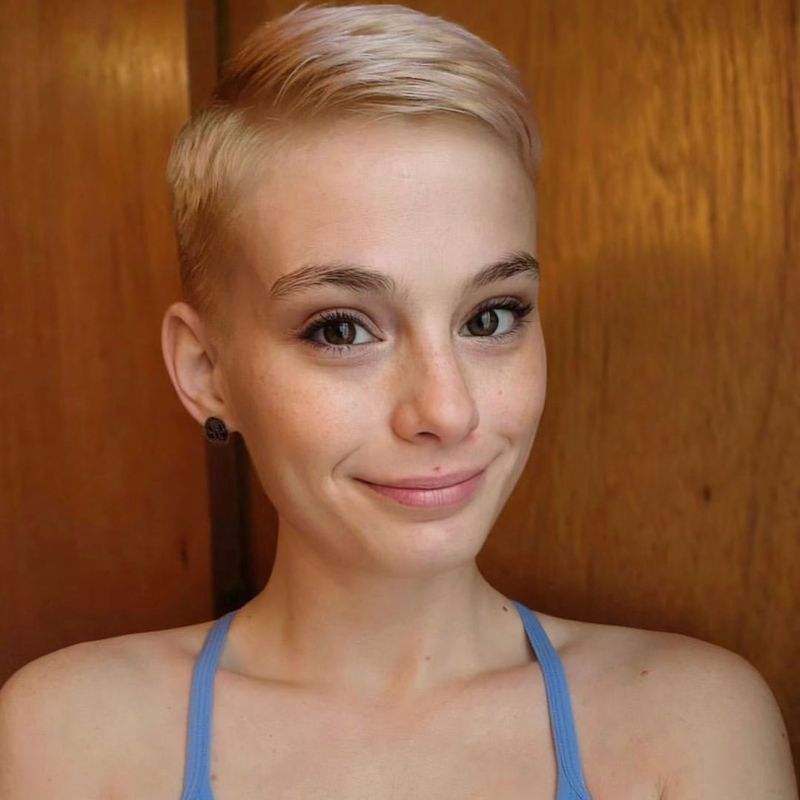 Side Parted Pixie with Undercut