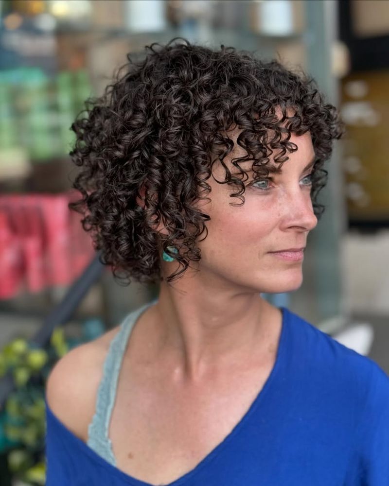 Layered Curly Bob