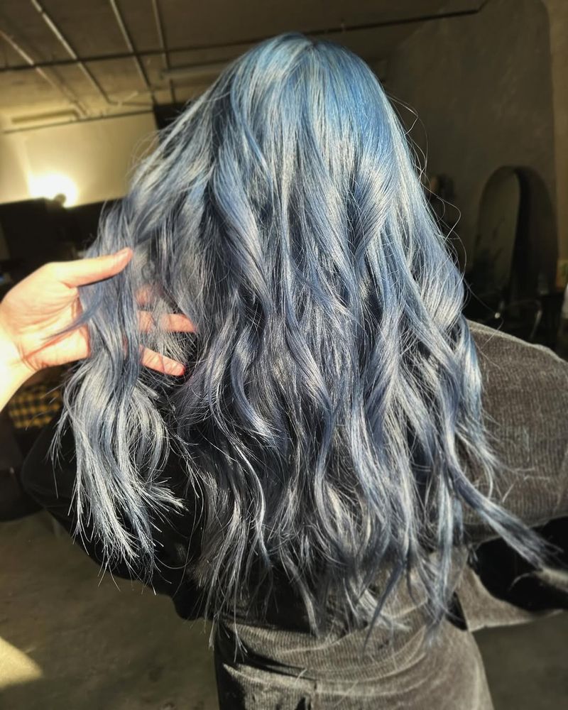 Metallic Silver Ombre