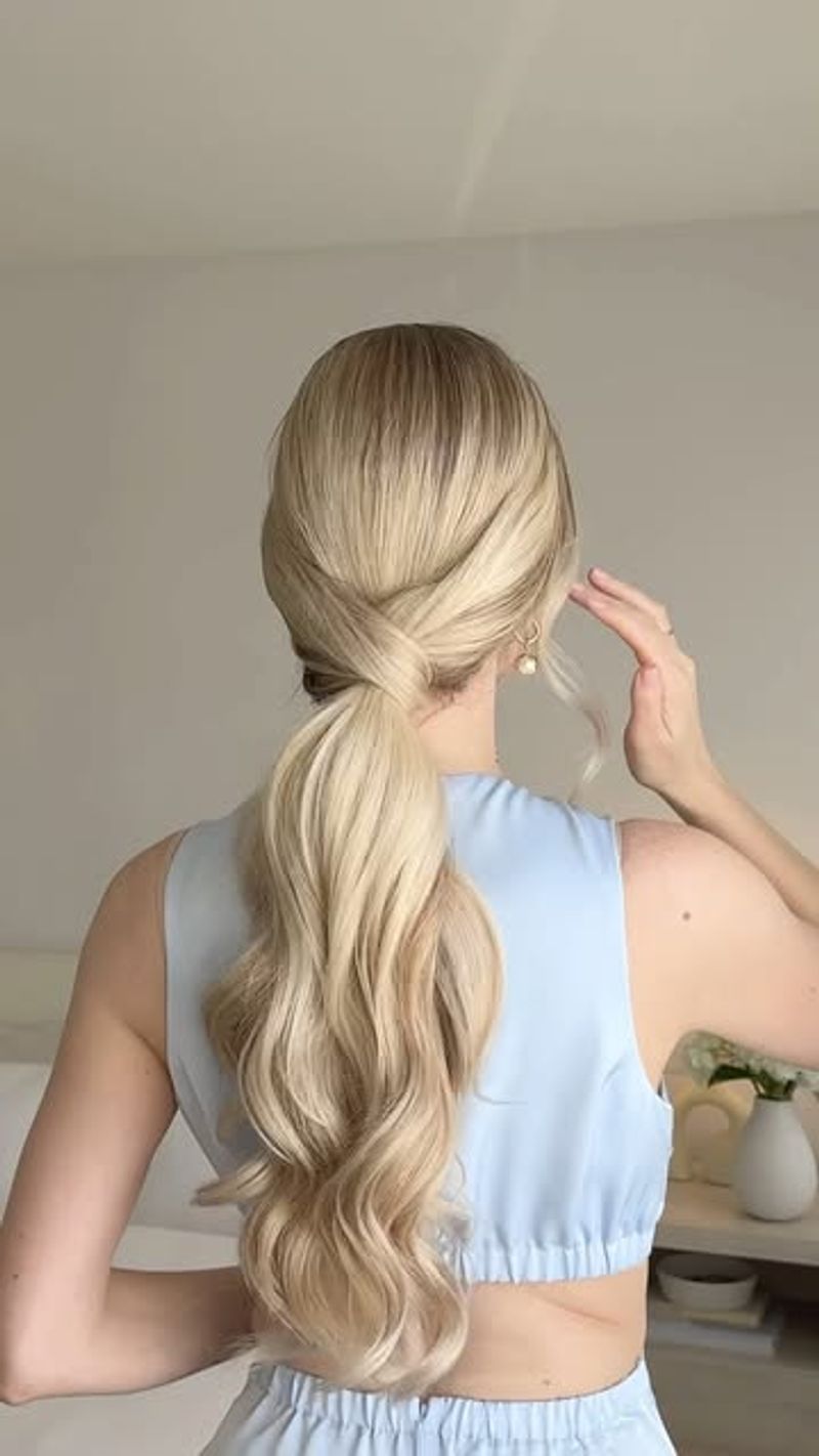 Low Ponytail with a Twist