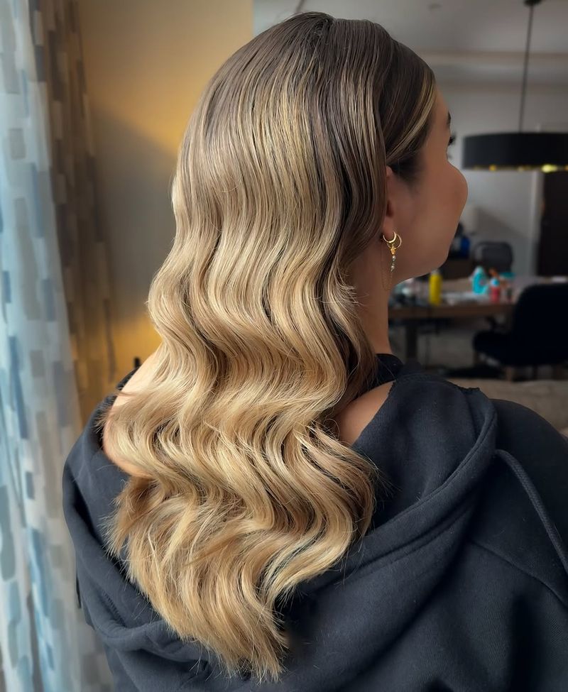 Slicked-Back with Waves and Volume