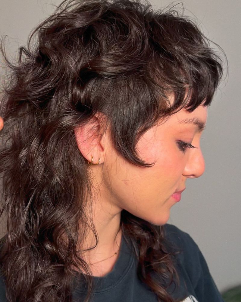 Tapered Bangs for Curly Hair