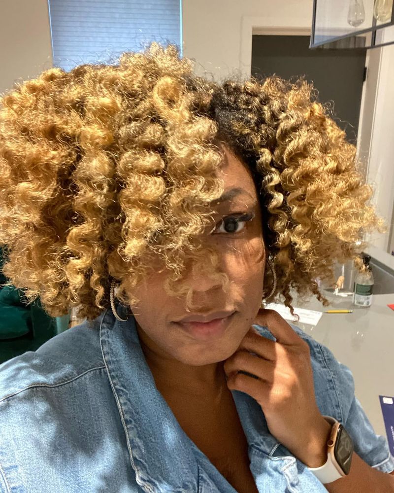 Natural Twist-Out with Highlights