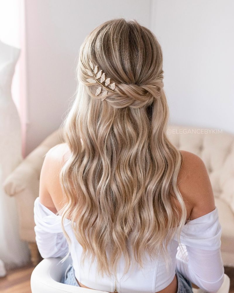 Half-Up with Braided Accents