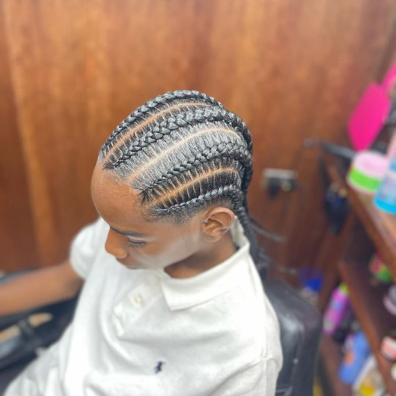 Kinderen en Cornrows