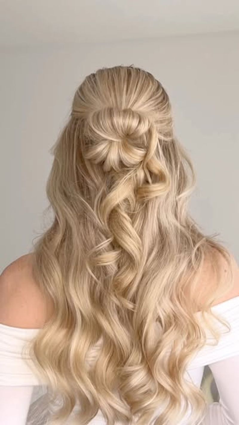 Half-Up Twisted Bun