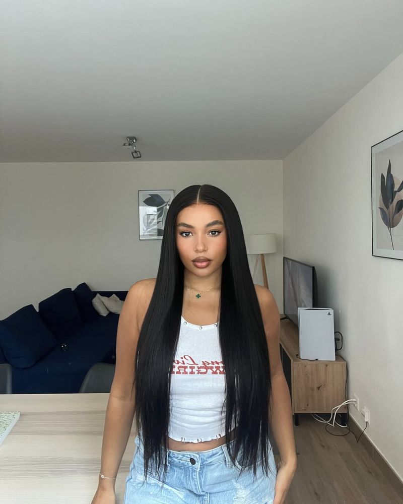 Silky Straight Hair