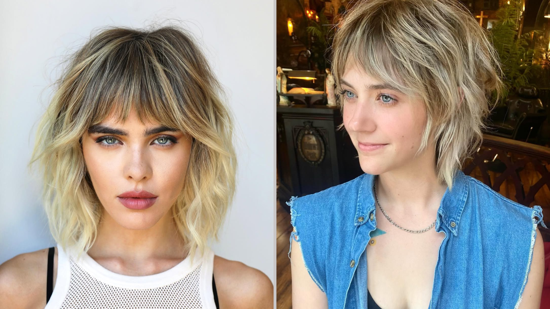 The Hottest Haircut This Spring: The Jaw-Length Shag Cut