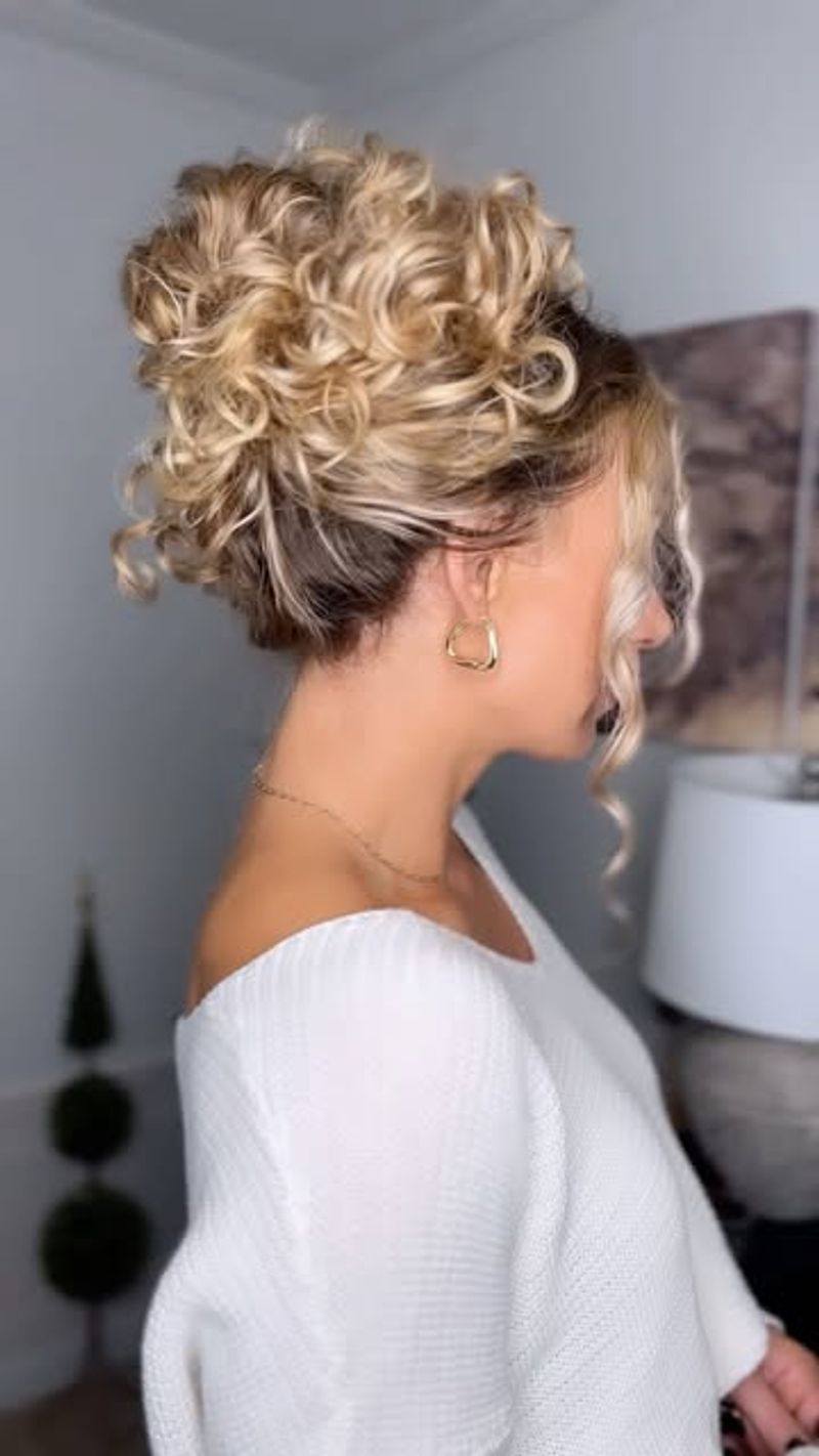 Elegant Updo with Curls