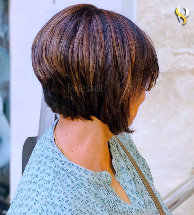 Graduated Bob with Balayage