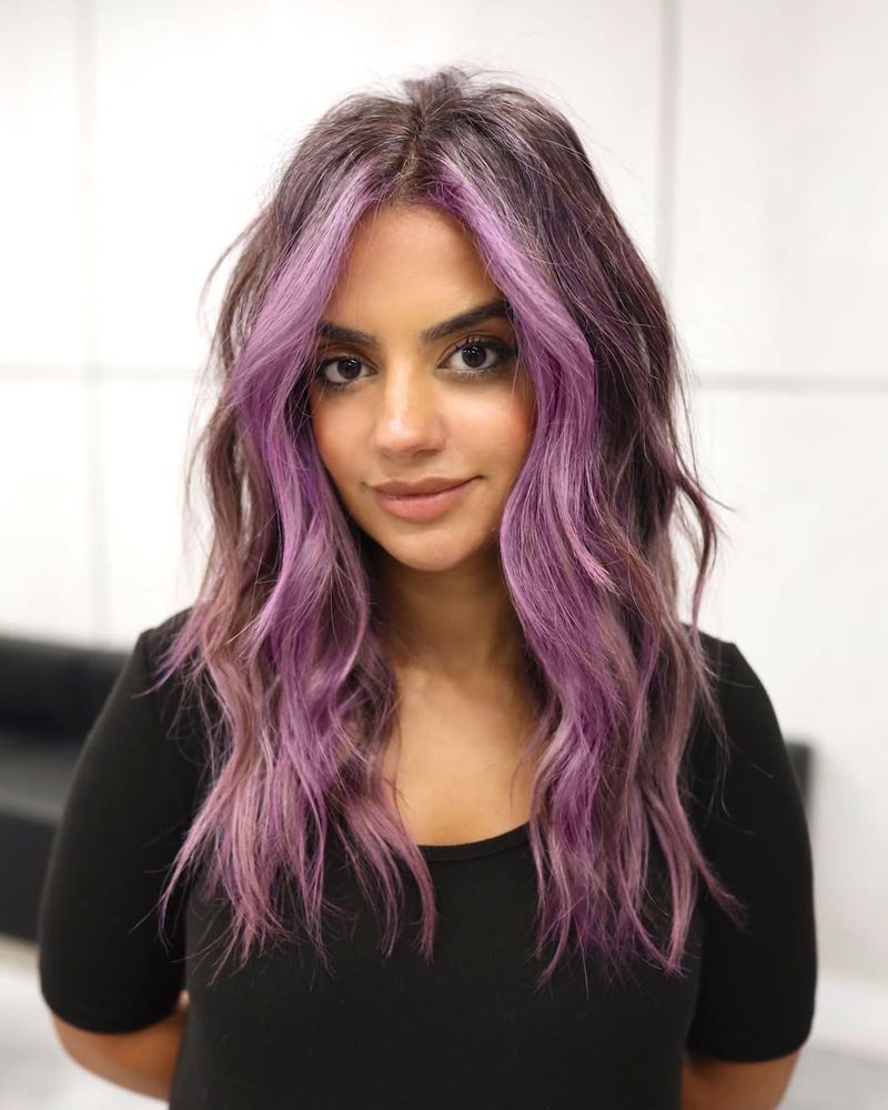 Bold Lilac Streaks