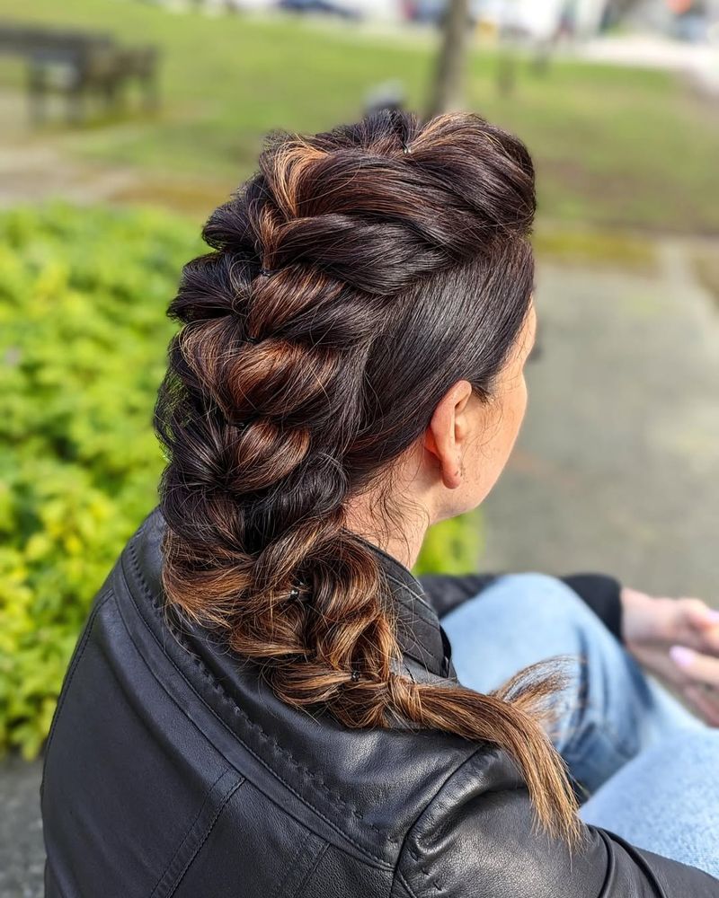 Braided Faux Hawk