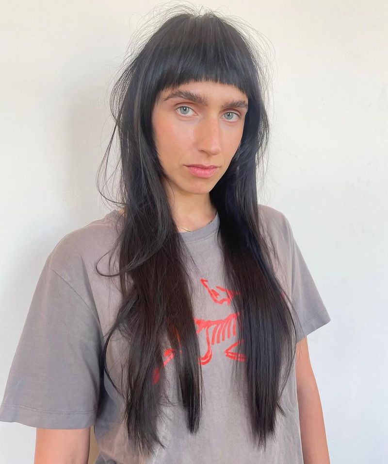 Rounded Bangs for Straight Hair