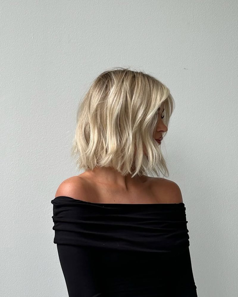 Tousled Blowout Bob