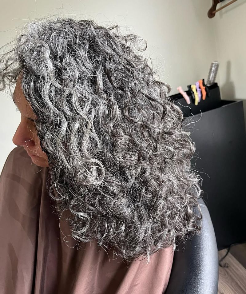 Natural Gray Curls