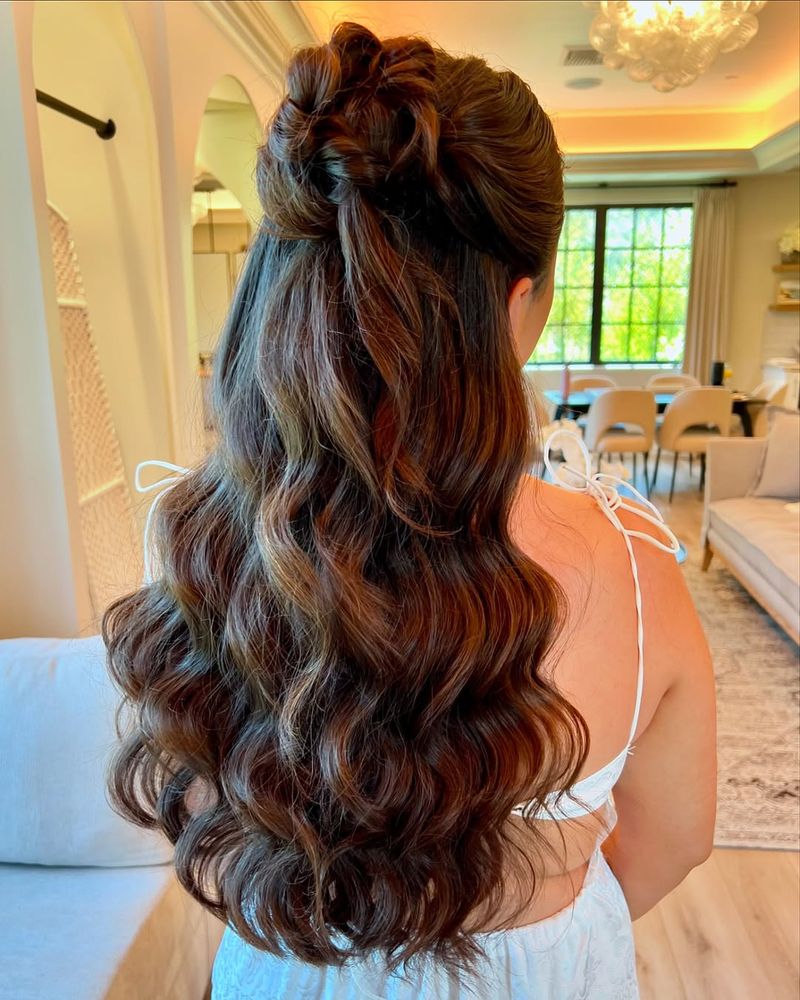 Romantic Half-Updo