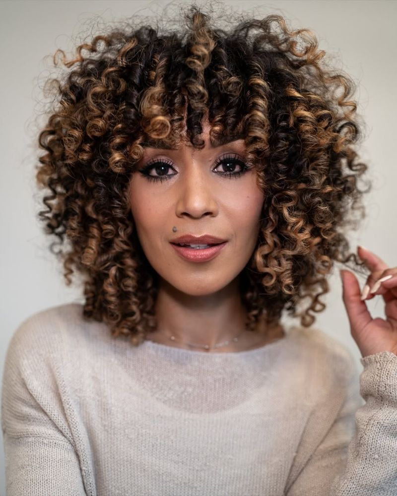 Curly Layered Bob