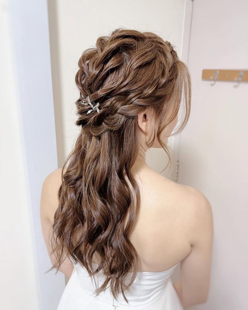 Loose Braided Half-Up