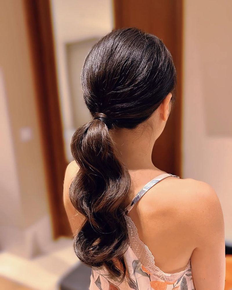 Sleek Low Ponytail