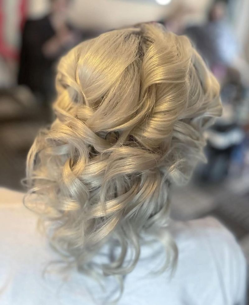 Elegant Curled Updo