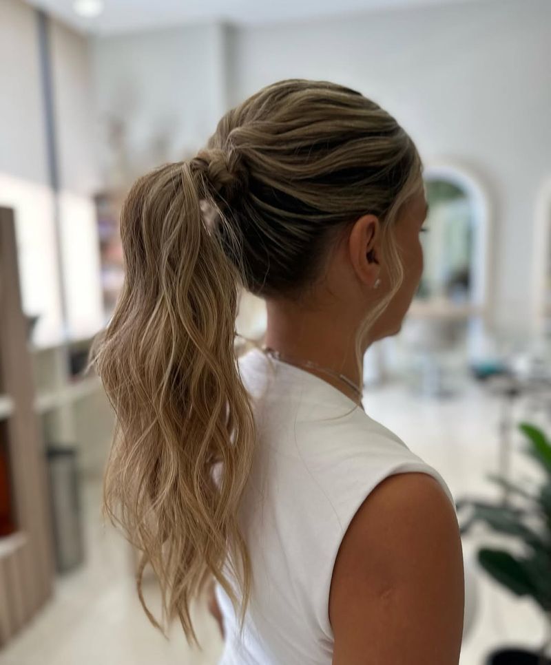 Beach Wave Ponytail