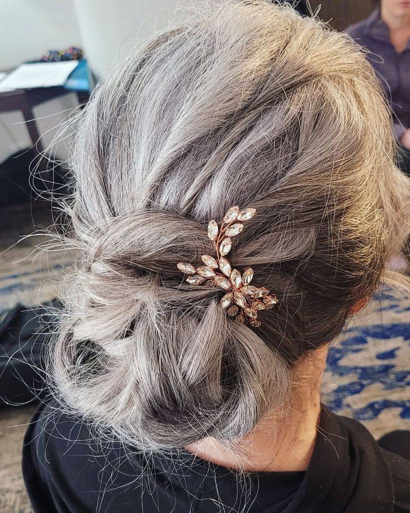 Elegant Curly Chignon