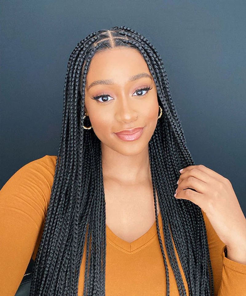 Elegant Box Braids