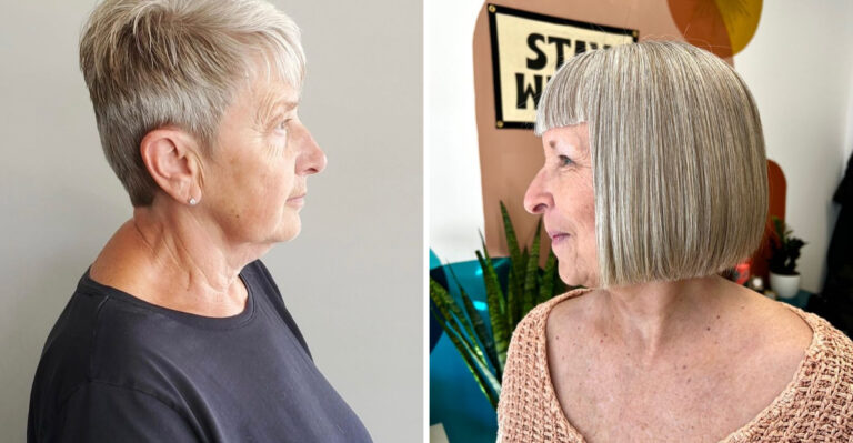 15 Best Short Haircuts For Older Women With Diamond-Shaped Faces