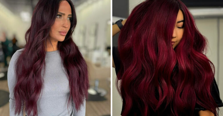 15 Dark Red Hair Shades That Will Heat Up Your Spring Vibe