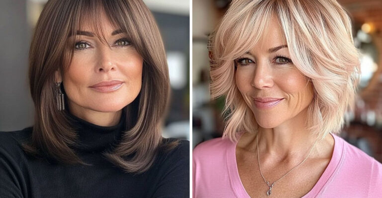 15 Face Slimming Hairstyles For Women Over 50