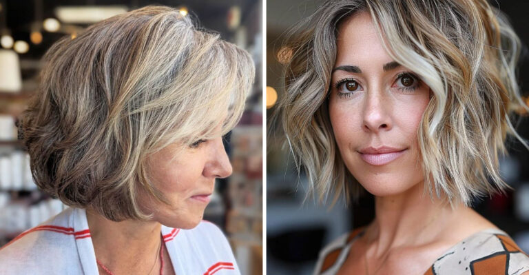 15 Flattering Shaggy Bob Styles for Fine-Haired Women 50+ in 2025