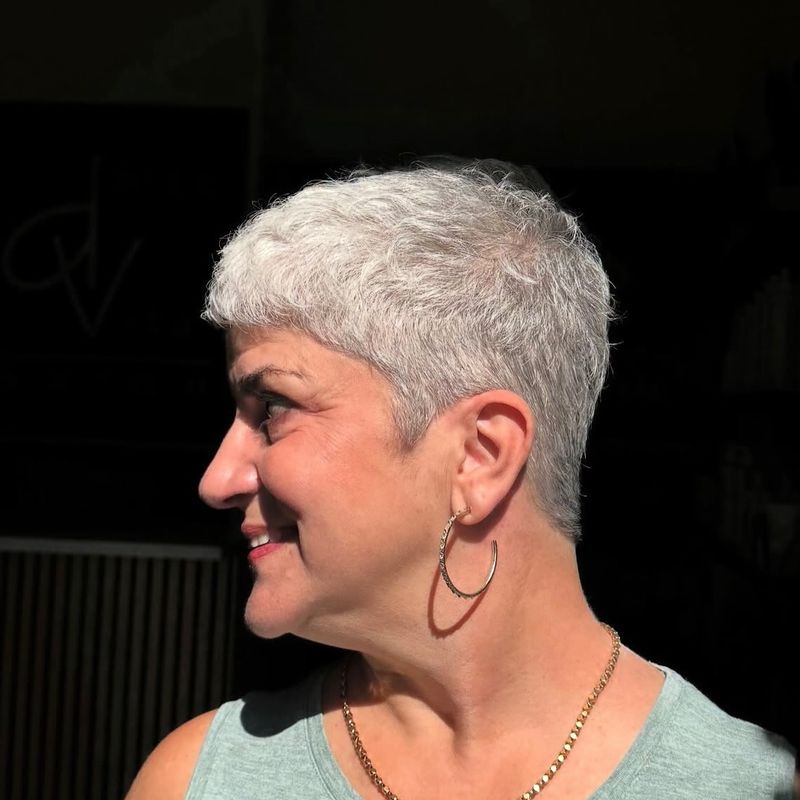 Textured Silver Pixie