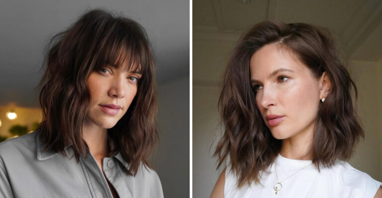 18 Brunette Lobs That Prove Brown Hair Is Anything But Boring