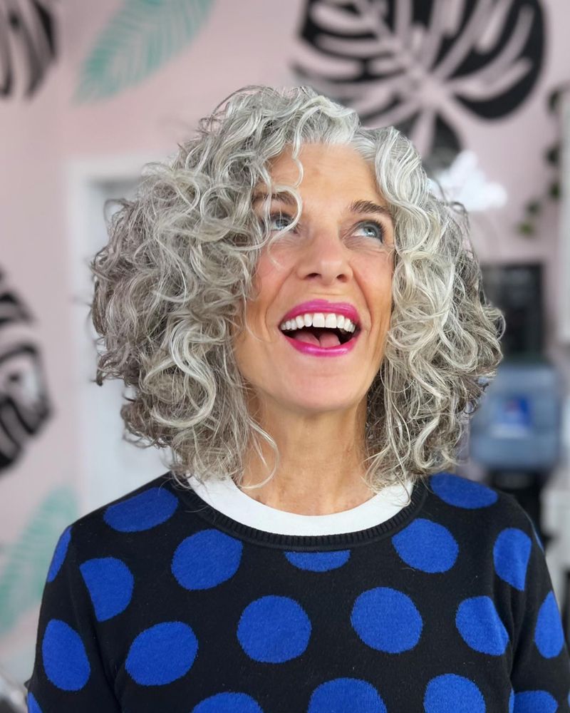 Voluminous Curly Bob