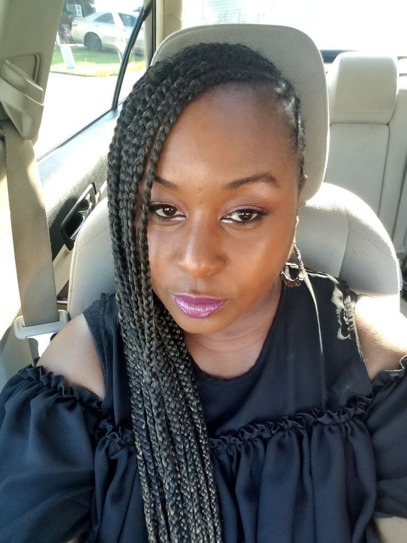 Side-Swept Cornrow Braids