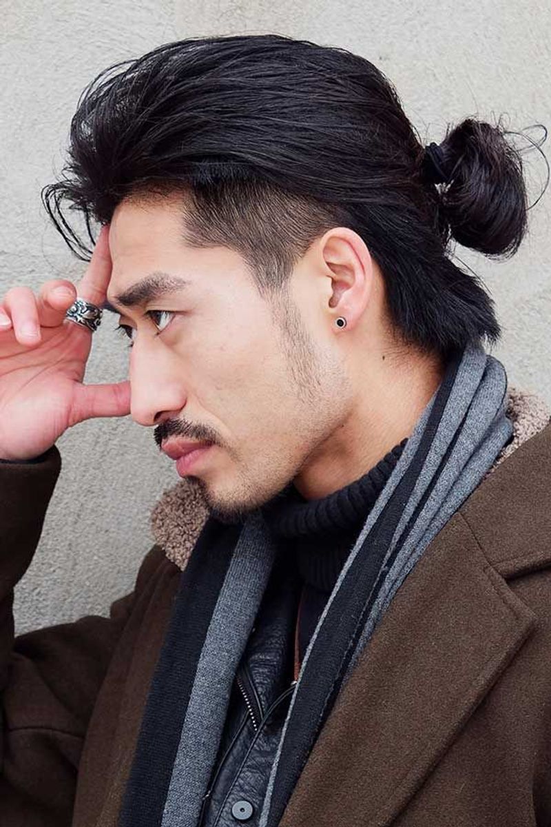 Samurai-Inspired Man Bun