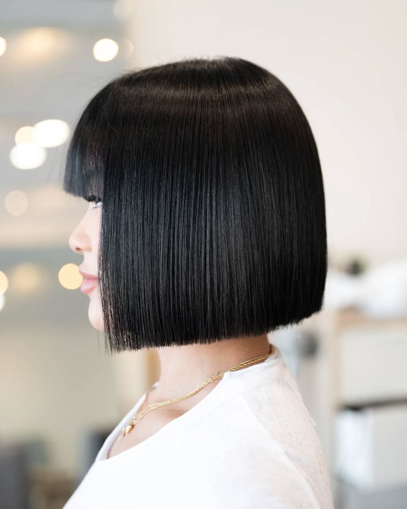 Blunt Cut with Fringe